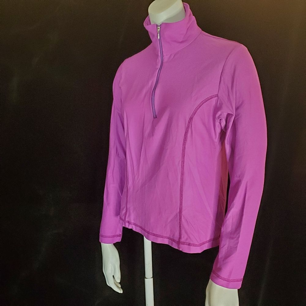 NILS Purple Quarter Zip Long  Sleeve Top (S)